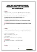 NERC TEST &vert; ACTUAL QUESTIONS AND VERIFIED ANSWERS 2026-2027 UPDATED EDITION&vert;GRADED A&plus;