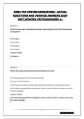 NERC TOP SYSTEM OPERATIONS &vert; ACTUAL QUESTIONS AND VERIFIED ANSWERS 2026-2027 UPDATED EDITION&vert;GRADED A&plus;