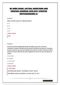 RC NERC EXAM &vert; ACTUAL QUESTIONS AND VERIFIED ANSWERS 2026-2027 UPDATED EDITION&vert;GRADED A&plus;