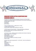 ABQAURP PAPER ACTUAL QUESTIONS AND ANSWERS SURE A&period;pdf