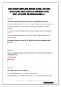 OEC EXAM SUCCESS BUNDLE &vert; QUESTIONS AND VERIFIED ANSWERS 2026-2027 UPDATED EDITION&vert;COMPREHENSIVE STUDY GUIDE