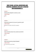 OECP EXAM &vert; ACTUAL QUESTIONS AND VERIFIED ANSWERS 2026-2027 UPDATED EDITION&vert;GRADED A&plus;