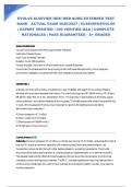 EVOLVE ELSEVIER HESI MED-SURG EXTENDED TEST BANK - ACTUAL EXAM 2026&sol;2027 &vert; ELSEVIER&sol;EVOLVE &vert; EXPERT VERIFIED &vert; 300 VERIFIED Q&A &vert; COMPLETE RATIONALES &vert; PASS GUARANTEED - A&plus; GRADED