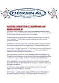 NSG 3100 EVALUATION ALL QUESTIONS AND ANSWERS SURE A&period;pd