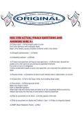 NSG 3100 ACTUAL FINALS QUESTIONS AND ANSWERS SURE A&period;pdf