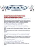 BURNS PEDIATRIC UPDATED TEST PAPER QUESTIONS AND ANSWERS SURE A&period;pdf