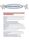 BURNS PEDIATRIC EVALUATION TEST QUESTIONS AND ANSWERS SURE A&period;pdf