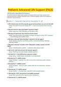 Pediatric Advanced Life Support &lpar;PALS&rpar;&NewLine;150 Practice Questions & Answers &NewLine;