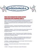 WGU C100 HUMANITIES PAPER ACTUAL QUESTIONS AND ANSWERS SURE A&period;pdf