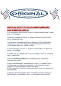 WGU C100 OBJECTIVE ASSESSMENT QUESTIONS AND ANSWERS SURE A&period;pdf
