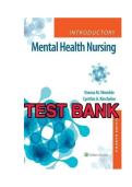 Test Bank For Introductory Mental Health Nursing&comma; 4th Edition by Donna Womble&comma; Cynthia Kincheloe &lpar;QUESTIONS AND EXPLAINED ANSWERS&rpar;