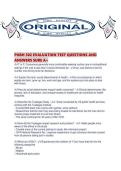 PUBH 302 EVALUATION TEST QUESTIONS AND ANSWERS SURE A&period;pdf