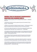 GENERAL HEALTH INSURANCE COMPREHENSIVE QUESTIONS AND ANSWERS SURE A&period;pdf