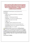 CKS Exam Prep 2026 Updated Practice Questions &NewLine;Comprehensive Kubernetes Security Certification &NewLine;Review &vert; Detailed Rationales &vert; Verified Answers &vert; &NewLine;Complete Success Workbook 