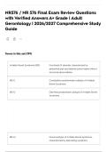 NR576 &sol; NR 576 Final Exam Review Questions with Verified Answers A&plus; Grade &vert; Adult Gerontology &vert; 2026&sol;2027 Comprehensive Study Guide