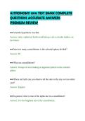 ASTRONOMY 1010 TEST BANK COMPLETE&NewLine;QUESTIONS ACCURATE ANSWERS&NewLine;PREMIUM REVIEW&NewLine;