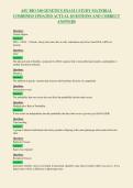 ASU BIO 340 GENETICS EXAM 1 STUDY MATERIAL&NewLine;COMBINED UPDATED ACTUAL QUESTIONS AND CORRECT&NewLine;ANSWERS&NewLine;