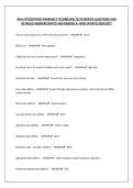 NHA CPT&lpar;CERTIFIED PHARMACY TECHNICIAN&rpar; TEST&vert;VERIFIED QUESTIONS AND DETAILED ANSWERS&vert;RATED AND GRADED A&plus; NEW UPDATE&vert;2026&sol;2027