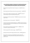 NHA CPT&lpar;CERTIFIED PHARMACY TECHNICIAN&rpar; TEST&vert;VERIFIED QUESTIONS AND DETAILED ANSWERS&vert;RATED AND GRADED A&plus; NEW UPDATE&vert;2026&sol;2027