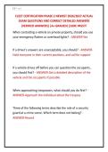 CLEET CERTIFICATION PHASE 2 NEWEST 2026&sol;2027 ACTUAL &NewLine;EXAM QUESTIONS AND CORRECT DETAILED ANSWERS &NewLine;&lpar;VERIFIED ANSWERS&rpar; &vert;A&plus; GRADED&vert;&vert;SURE PASS&excl;&excl;&excl; 
