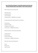 NHA CPT&lpar;CERTIFIED PHARMACY TECHNICIAN&rpar; EXAM&vert;VERIFIED QUESTIONS AND DETAILED ANSWERS&vert;RATED AND GRADED A&plus; NEW UPDATE&vert;2026&sol;2027