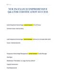 NUR 254 EXAM 2&vert;COMPREHENSIVE&NewLine;Q&A FOR CERTIFICATION SUCCESS