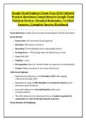 Google Cloud Engineer Exam Prep 2026 Updated &NewLine;Practice Questions Comprehensive Google Cloud &NewLine;Platform Review &vert; Detailed Rationales &vert; Verified &NewLine;Answers &vert; Complete Success Workbook 