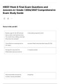 NR511 Week 8 Final Exam Questions and Answers A&plus; Grade &vert; 2026&sol;2027 Comprehensive Exam Study Guide