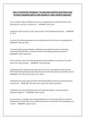 NHA CPT&lpar;CERTIFIED PHARMACY TECHNICIAN&rpar;&vert;VERIFIED QUESTIONS AND DETAILED ANSWERS&vert;RATED AND GRADED A&plus; NEW UPDATE&vert;2026&sol;2027
