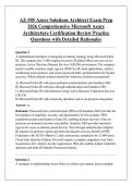 AZ-305 Azure Solutions Architect Exam Prep &NewLine;2026 Comprehensive Microsoft Azure &NewLine;Architecture Certification Review Practice &NewLine;Questions with Detailed Rationales