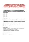 NSAR Salesperson Licensing Actual Exam &ndash; Nova Scotia Association of REALTORS&reg; &lpar;NSAR&rpar; &sol; Nova Scotia Real Estate Commission &ndash; 2026&sol;2027 Academic Year &ndash; Verified Questions and Answers for Professional Real Estate Licensing Candidates
