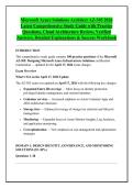 Microsoft Azure Solutions Architect AZ-305 2026 &NewLine;Latest Comprehensive Study Guide with Practice &NewLine;Questions&comma; Cloud Architecture Review&comma; Verified &NewLine;Answers&comma; Detailed Explanations & Success Workbook