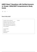 NR511 Week 7 Questions with Verified Answers A&plus; Grade &vert; 2026&sol;2027 Comprehensive Study Guide