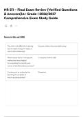 NR 511 &ndash; Final Exam Review &lpar;Verified Questions & Answers&rpar;&vert;A&plus; Grade &vert; 2026&sol;2027 Comprehensive Exam Study Guide