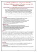 Connecticut Ordinance or Law Coverage Exam 2026-2027 &vert;  Verified Questions with Detailed Rationales