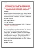 CNL EXAM VERSION 1 AND 2 NEWEST 2026&sol;2027 ACTUAL &NewLine;EXAM COMPLETE 200 QUESTIONS AND CORRECT DETAILED &NewLine;ANSWERS &lpar;VERIFIED ANSWERS&rpar; &vert;ALREADY GRADED A&plus;&vert;&vert;BEST &NewLine;BRANDNEW EDITION&vert;&vert;SURE EXAMS&vert;&vert;SURE PASS&excl;&excl;&excl; 
