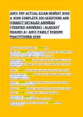 ANCC FNP Exam 2026 &ndash; Family Nurse Practitioner Practice Questions&comma; Answers & Complete Study Guide