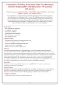 CT Policy Declarations Exam 2026-2027 &vert; 90 Verified Q&A with Detailed Rationales &vert; Latest CT Insurance & State Regulations