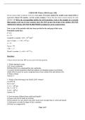 CHEM 101 WINTER 2026 EXAM 1 VERSION B &vert;  QUESTIONS AND ANSWERS &vert; VERIFIED ANSWER KEY &vert; 100&percnt; CORRECT&period;