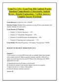 CompTIA CySA&plus; Exam Prep 2026 Updated Practice &NewLine;Questions Comprehensive Cybersecurity Analysis &NewLine;Review &vert; Detailed Explanations &vert; Verified Answers &vert; &NewLine;Complete Success Workbook 