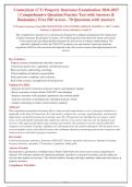 CT Property Insurance Exam Practice Test 2026-2027&colon; 70 Q&A with Detailed Rationales & Updated Connecticut Laws