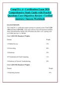 CompTIA A&plus; Certification Exam 2026 &NewLine;Comprehensive Study Guide with Practice &NewLine;Questions Core Objectives Review &bull; Verified &NewLine;Answers &bull; Success Workbook