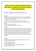 CHPN Exam Prep 2026 Comprehensive Hospice &NewLine;and Palliative Nursing Review Practice Questions &NewLine;with Detailed Rationales
