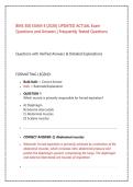 BMS 300 Exam 4 Study Guide 2026&sol;2027 &vert; Actual Questions & Detailed Explanations