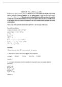 CHEM 101 WINTER 2026 EXAM 2 VERSION B &vert; QUESTIONS AND CORRECT ANSWERS &vert; VERIFIED ANSWER KEY &vert; 100&percnt; CORRECT&period;