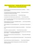 Home Inspector Exam &ndash; Heating with all Correct & 100&percnt; Verified Answers &vert;Guaranteed to Pass