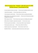 Home Inspector Test - Module 1 with all Correct & 100&percnt; Verified Answers &vert;Guaranteed to Pass