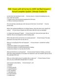 FHIE 1 Exam with all Correct & 100&percnt; Verified Answers &vert;Actual Complete Update &vert;Already Graded A&plus;