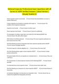 National Inspector Professional Exam Questions with all Correct & 100&percnt; Verified Answers &vert;Latest Version &vert;Already Graded A&plus;
