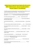 National Home Inspector Exam Study with all Correct & 100&percnt; Verified Answers &vert;Actual Complete Update &vert;Already Graded A&plus; &lpar;Just Released&rpar;